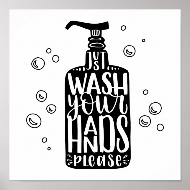 Poster Lavez-Vous Les Mains, S'Il Vous Plaît (Devant)