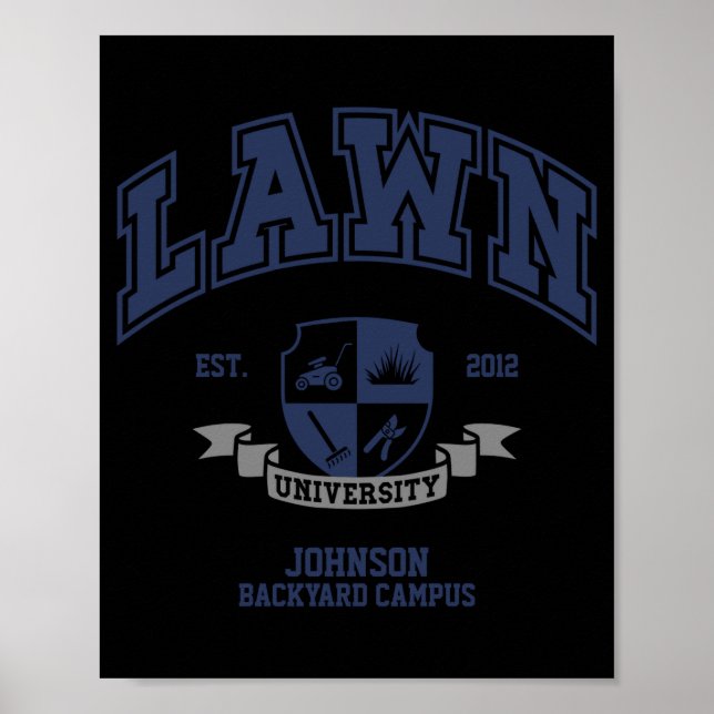 Poster Lawn Mowing Funny Yard Work For Dad Grandpa  (Devant)