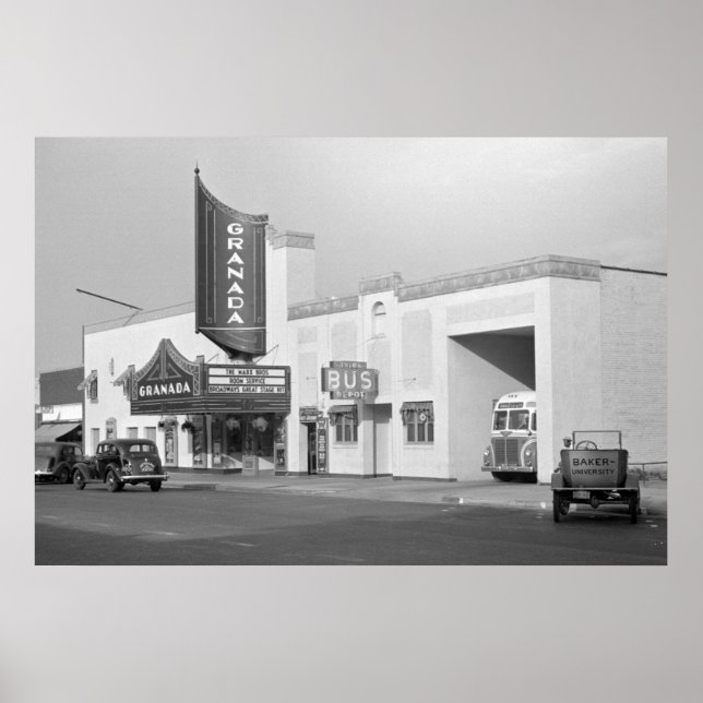 Poster Lawrence, Kansas, 1938 (Devant)