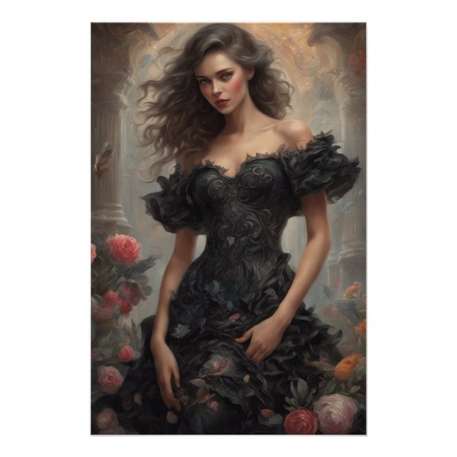 Poster LBD Little Black Robe AI Amélioré Artwork Mode (Devant)