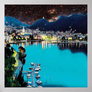 Poster ldp COMO - Lac - Panorama