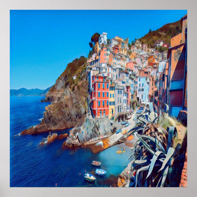 Poster ldp RIOMAGGIORE - Cinque Terre - (Devant)