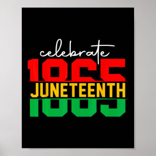 Poster Le 11 juin 2024 célèbre la liberté noire 1865 Hist