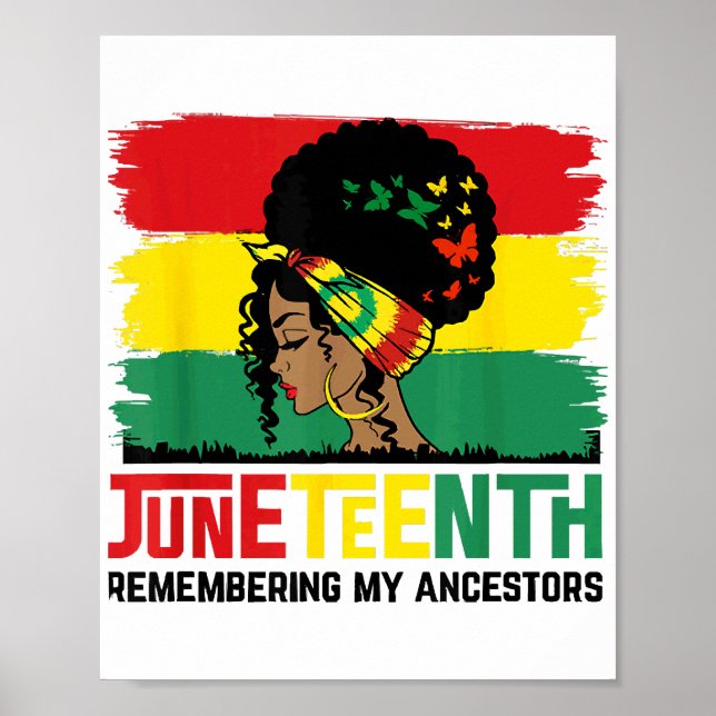Poster Le 11° juin commémorant mes ancêtres célèbre Blac (Devant)