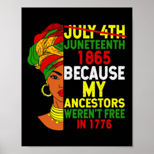 Poster Le 11 juin est ma fête de l'Indépendance, pas le 4
