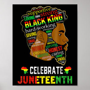 Poster Le 11 juin est ma fête d'indépendance Le Roi Noir
