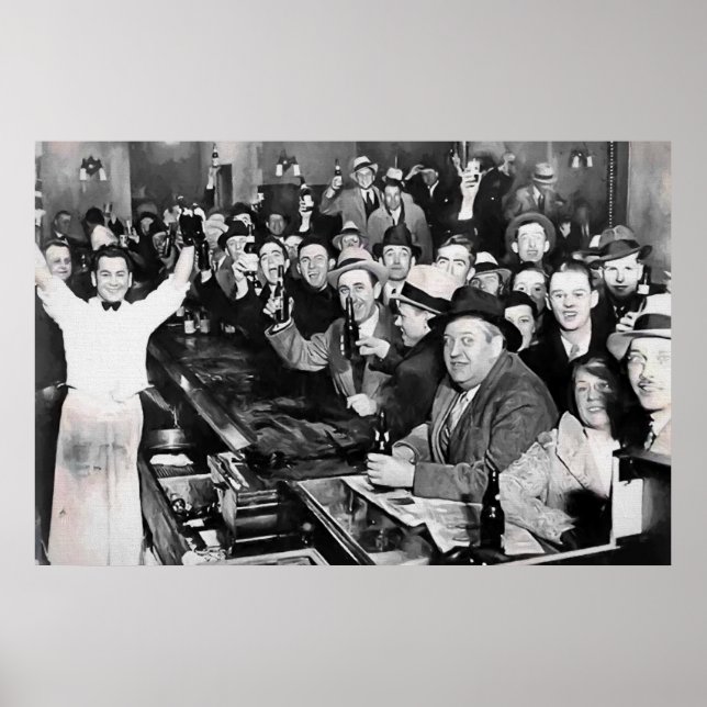 POSTER LE 5 DÉCEMBRE 1933 L'INTERDICTION PREND FIN (Devant)