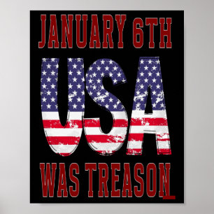 Poster Le 6 Janvier Était La Trahison Sauvez Les Etats-Un
