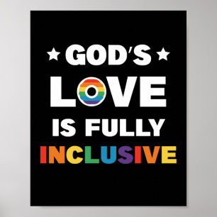 Poster Le Amour de Dieu est pleinement inclusif Mois de l