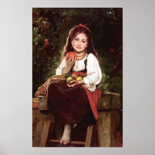 Poster Le Apple Picker Léon Bazile Perrault 1879 (Devant)