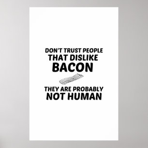 POSTER LE BACON N'AIME PAS L'HOMME