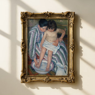 Poster Le bain de l'enfant   Mary Cassatt