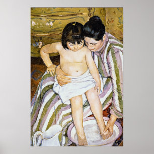 Poster Le bain de Pierre Renoir