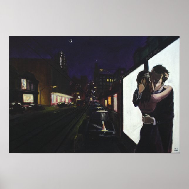 Poster "Le baiser" (Devant)