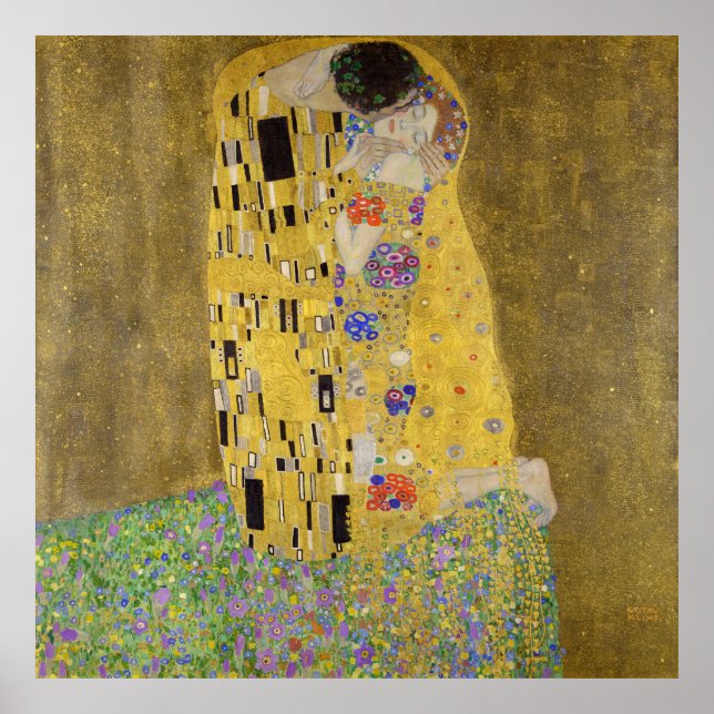 Poster Le Baiser de Gustav Klimt  (Devant)