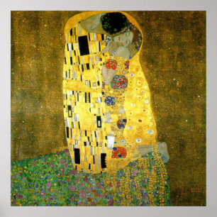 Poster Le baiser par Gustav Klimt