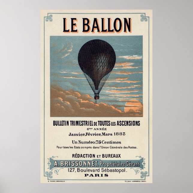 Poster Le Ballon (Devant)