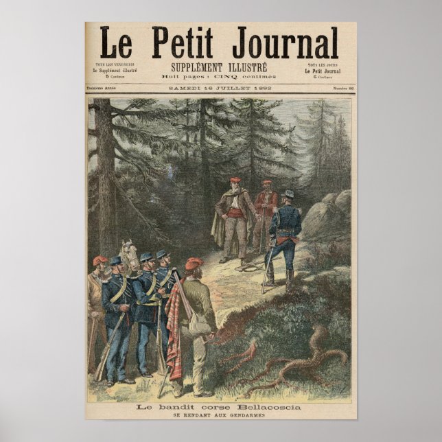 Poster Le Bandit corse Jacques Bellacoscia (Devant)