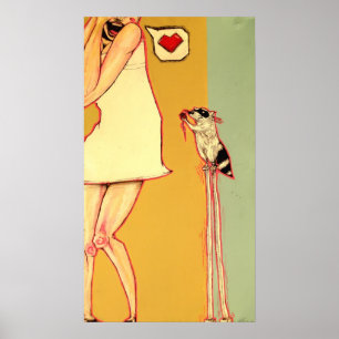 Poster Le Bandit Masqué Tire Un Coeur