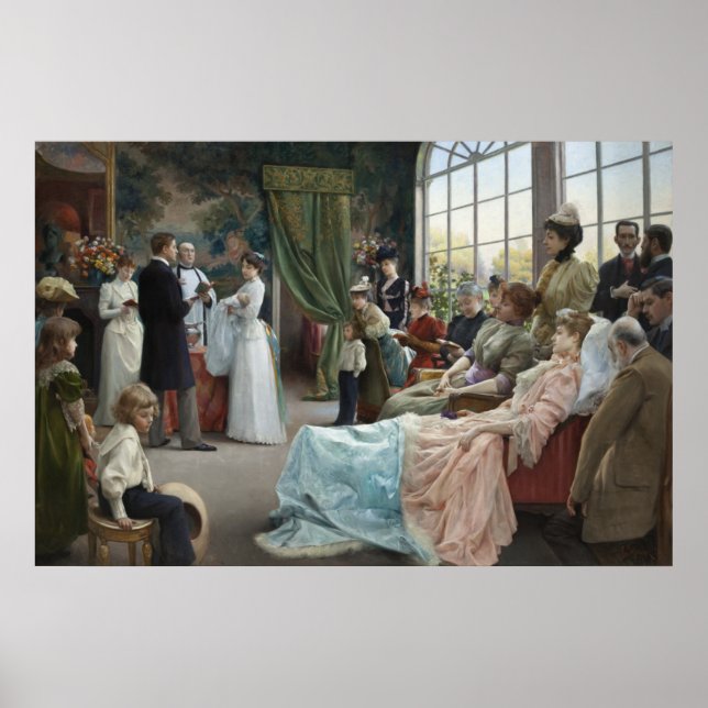 Poster Le baptême, 1892 (Devant)