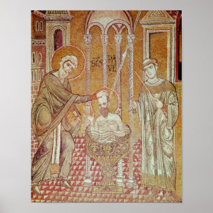 Poster Le Baptême de Saint Paul Par Ananias