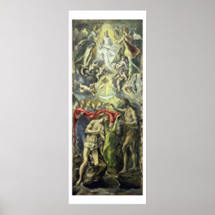 Poster Le baptême du Christ, c.1597 (huile sur la toile)