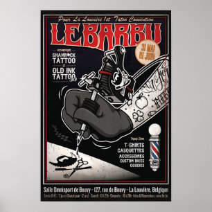 Poster Le BARBU Popup Store & Tattoo Convention