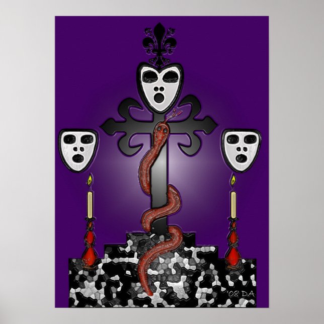 Poster Le baron Samedi et le Voodoo Guede (Devant)