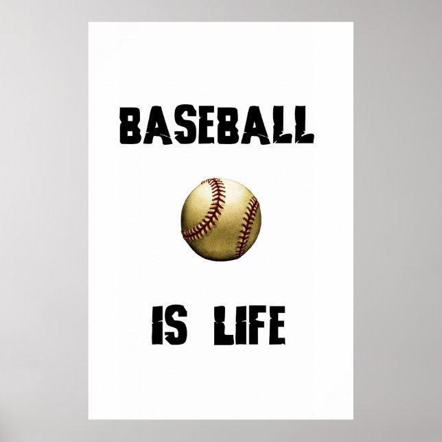 Poster Le baseball est Life (Devant)