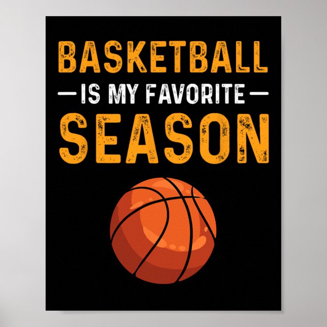 Poster Le Basket Est Ma Saison Préférée (Devant)