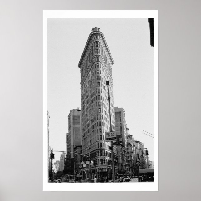 Poster Le bâtiment Flatiron (photo) (Devant)