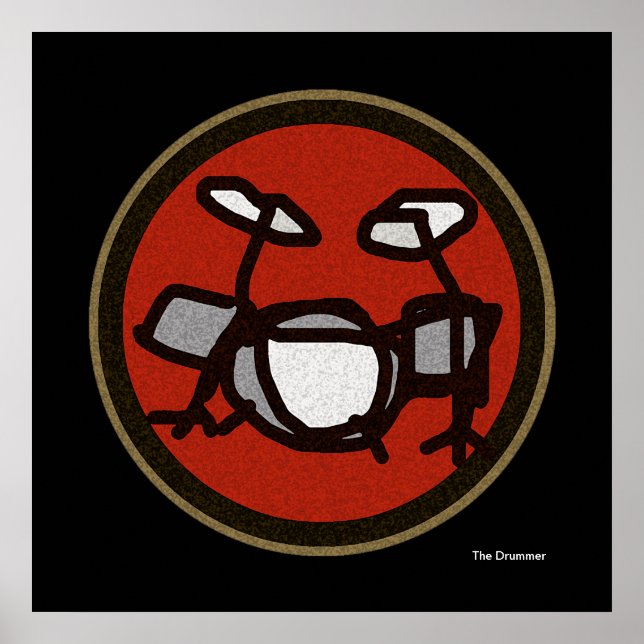 Poster le batteur (Devant)