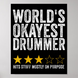 Poster Le batteur le plus correct du monde frappe des tru