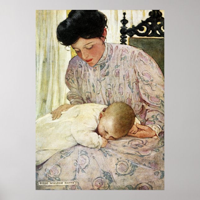 Poster Le bébé par Jessie Willcox Smith (Devant)