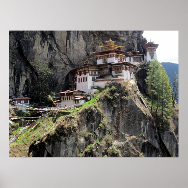 Poster le bhutan du nid de tigre (Devant)