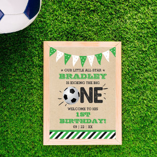 Poster Le Big One   Football 1er anniversaire Bienvenue