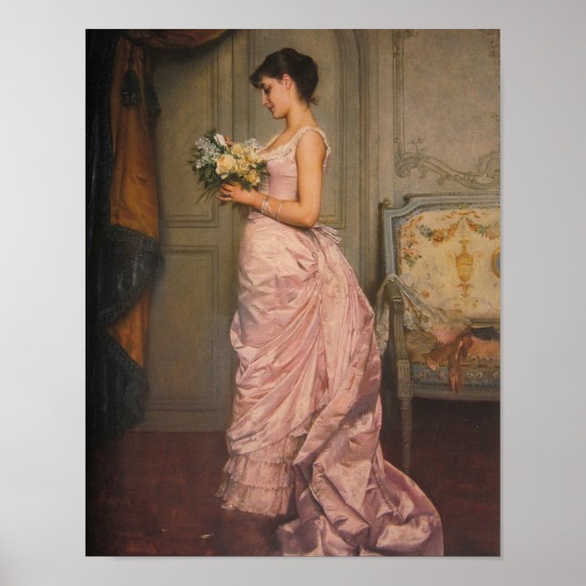 Poster Le Billet, 1883, par Auguste Toulmouche (Devant)