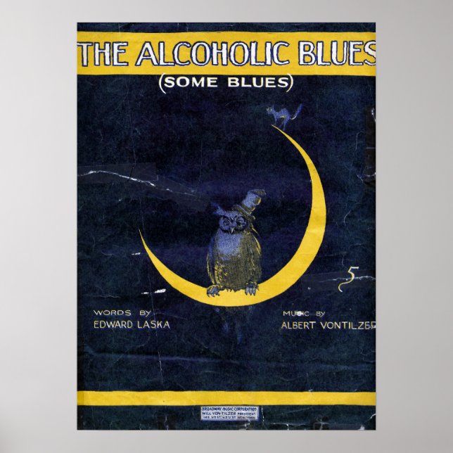 Poster Le blues alcoolique (Devant)