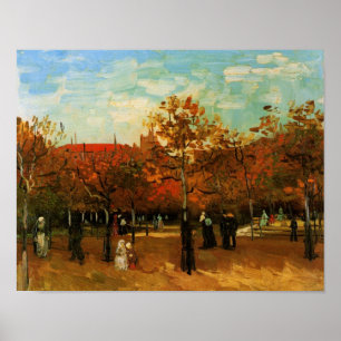 Poster Le Bois de Boulogne par Van Gogh,