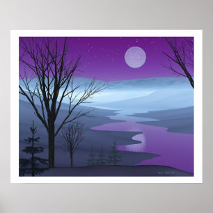 Poster Le bois d'hiver