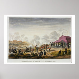 Poster Le bombardement de Madrid, le 4 décembre 1808,