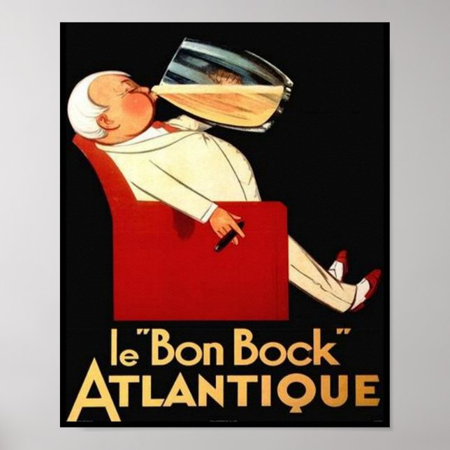 Poster le Bon Bock Atlantique (Devant)