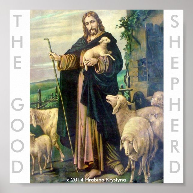 Poster LE BON SHEPHERD...NOTRE SEIGNEUR JÉSUS révisé (Devant)