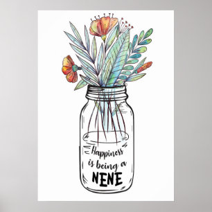 Poster Le Bonheur Des Femmes D'Art Est D'Être Nene