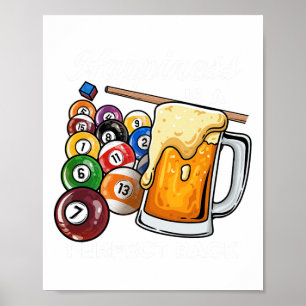 Poster Le Bonheur Est Un Rack Parfait I Pool Billard Play