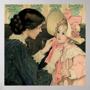 Poster Le Bonnet Rose par Jessie Willcox Smith