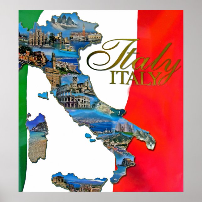 Poster Le "Boot" italien (Devant)