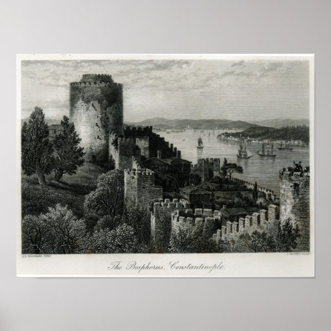 Poster Le Bosphore, Constantinople (Devant)