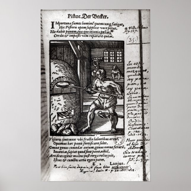 Poster Le boulanger (Devant)