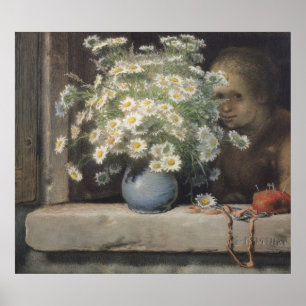 Poster Le Bouquet de Margueritas, 1866
